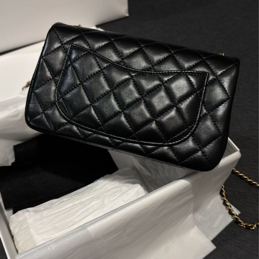 巴黎總店 Chanel 金球cf20 黑金-2