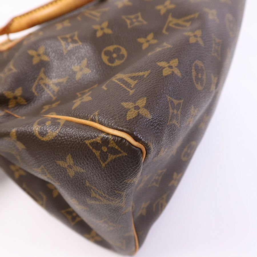 LOUIS VUITTON Monogram Speedy 25金扣手挽袋-13