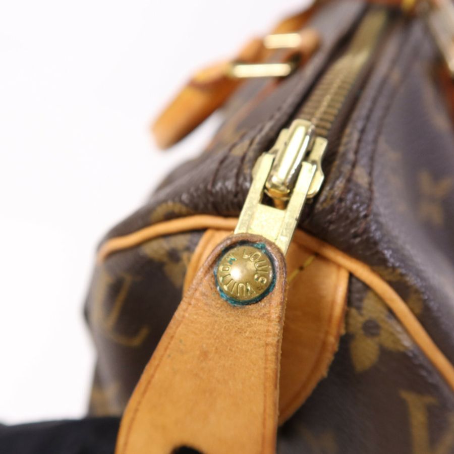 LOUIS VUITTON Monogram Speedy 25金扣手挽袋-14