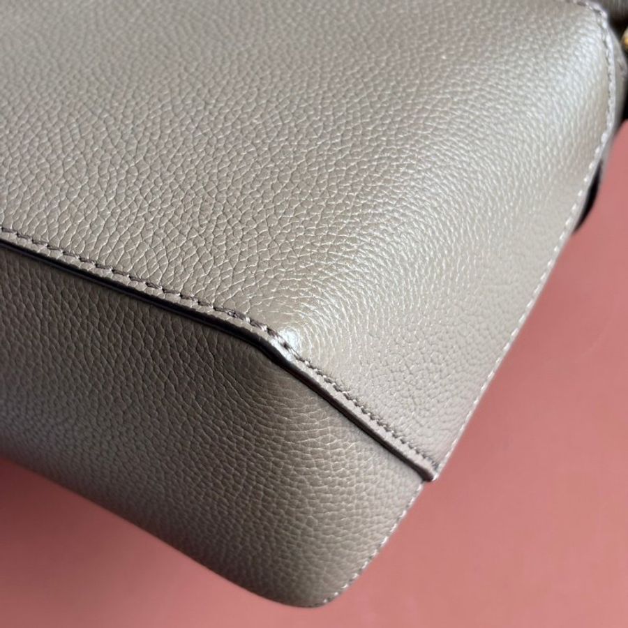 ::LOEWE:: 墨綠色手提斜背兩用包 Mini Puzzle Edge bag in soft grained calfskin-15