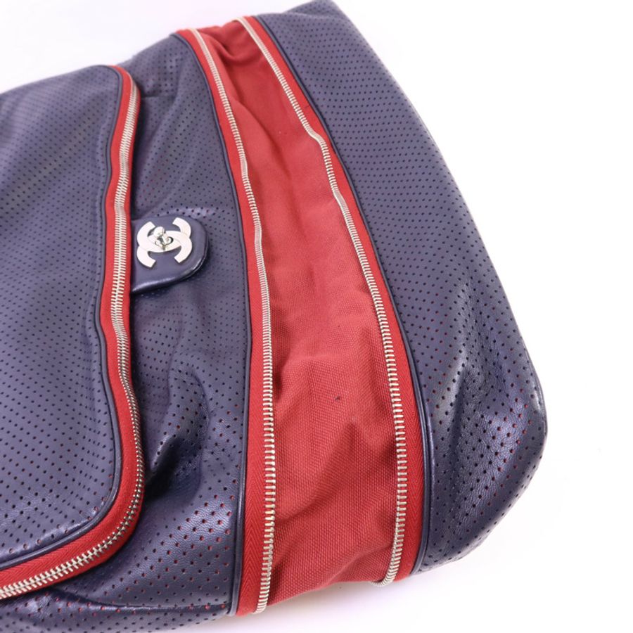 CHANEL 羊皮皮革Shoulder Bag銀扣鏈帶肩背袋-10