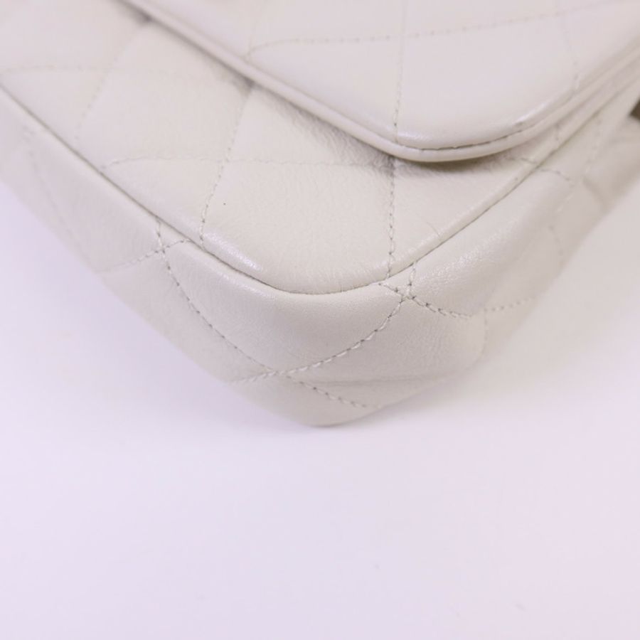 CHANEL 牛皮皮革Shoulder Bag金扣鏈帶肩背袋-12