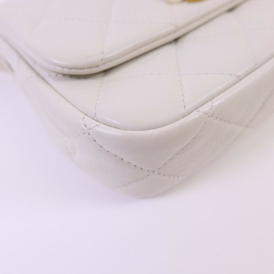 CHANEL 牛皮皮革Shoulder Bag金扣鏈帶肩背袋-13