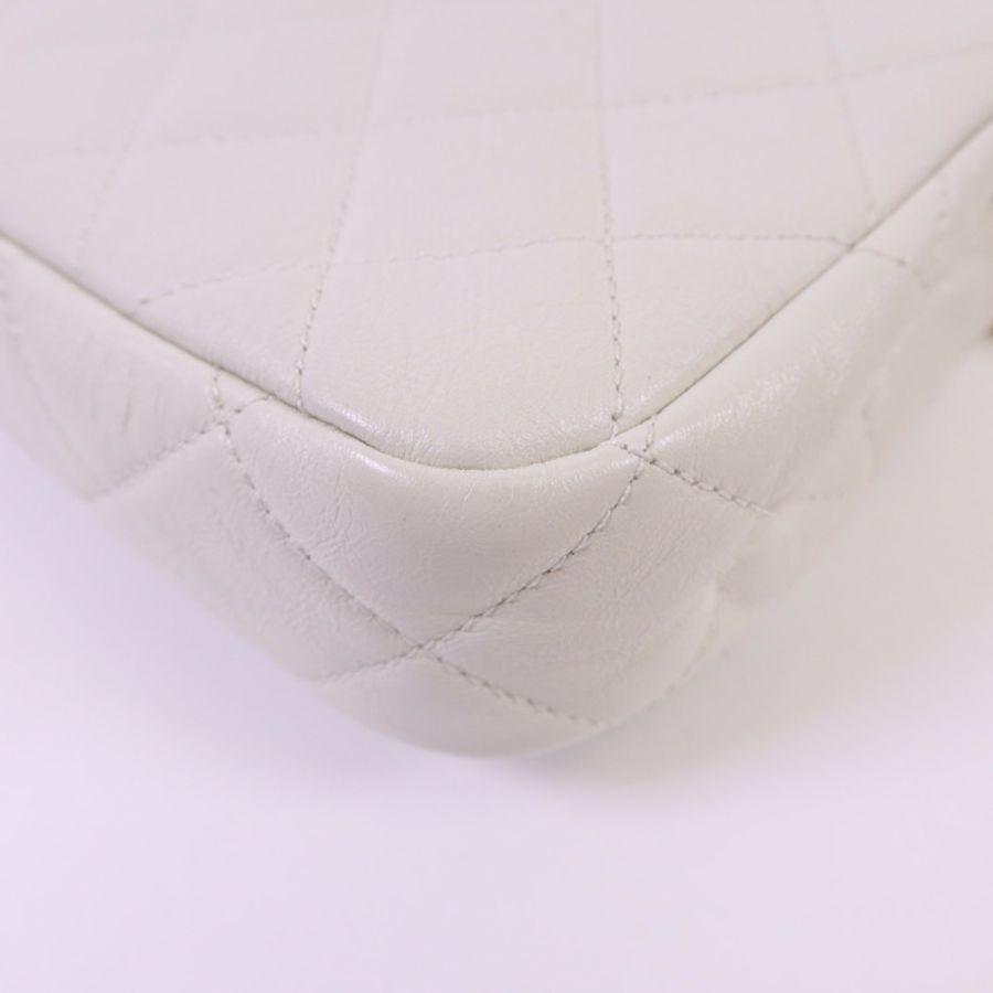 CHANEL 牛皮皮革Shoulder Bag金扣鏈帶肩背袋-14