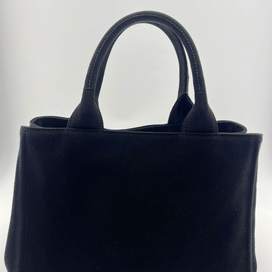 普拉達 Cotton Canvas Small Tote 小型帆布托特包-11
