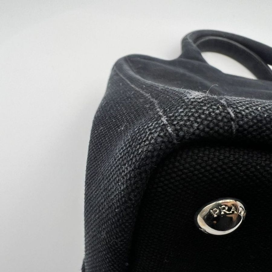 普拉達 Cotton Canvas Small Tote 小型帆布托特包-15