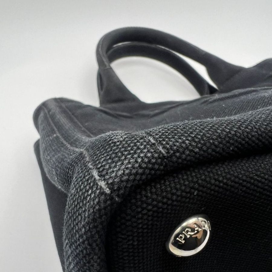 普拉達 Cotton Canvas Small Tote 小型帆布托特包-24