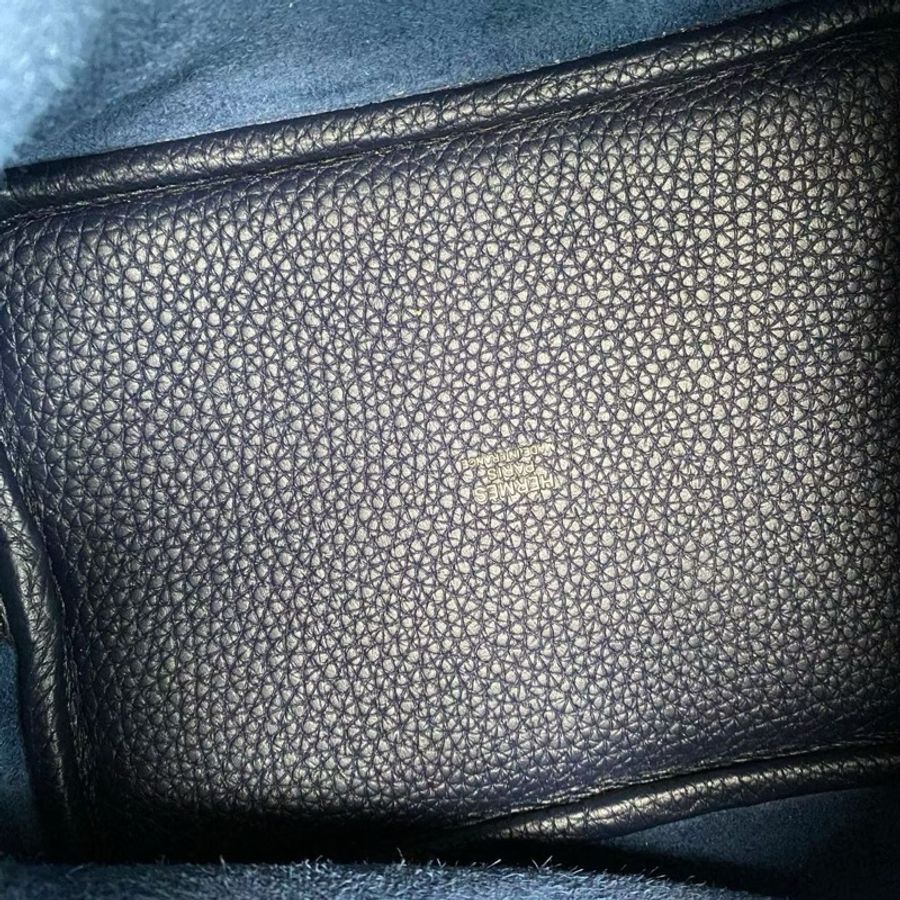 Hermes Picotin菜籃子18 普魯士藍18*19*13.5 99新配件塵袋鑰匙鎖-2