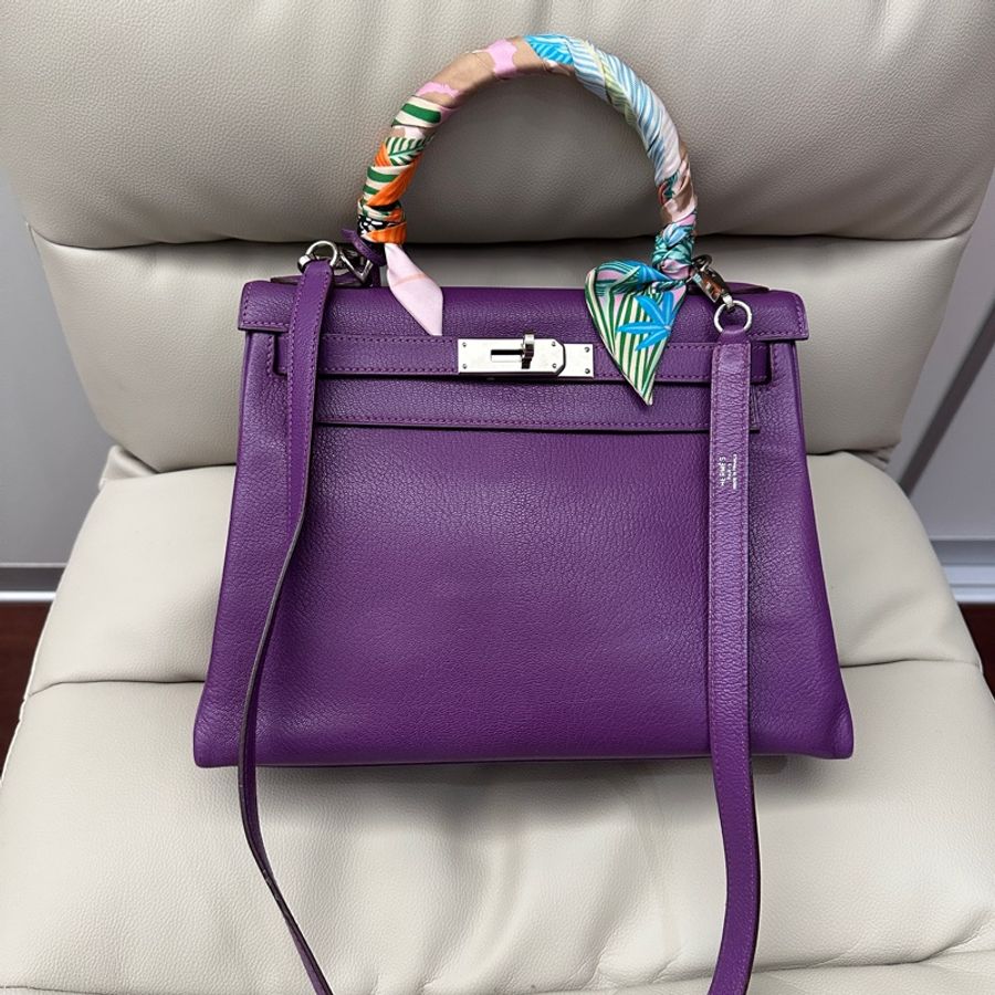 Hermes Kelly 28 正方形H刻收藏等級!這是 老工坊時期的手縫風格-10