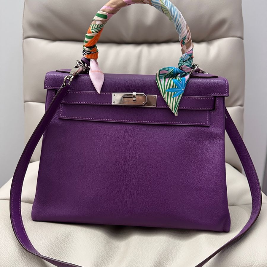 Hermes Kelly 28 正方形H刻收藏等級!這是 老工坊時期的手縫風格-11