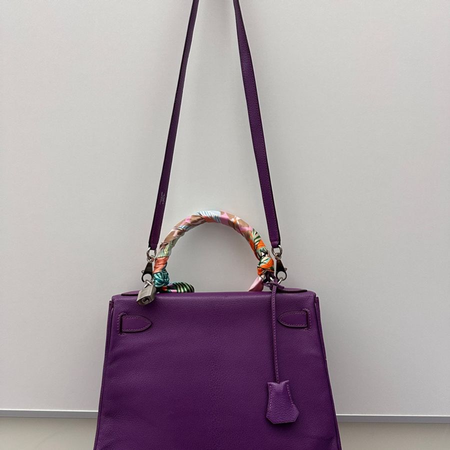 Hermes Kelly 28 正方形H刻收藏等級!這是 老工坊時期的手縫風格-15