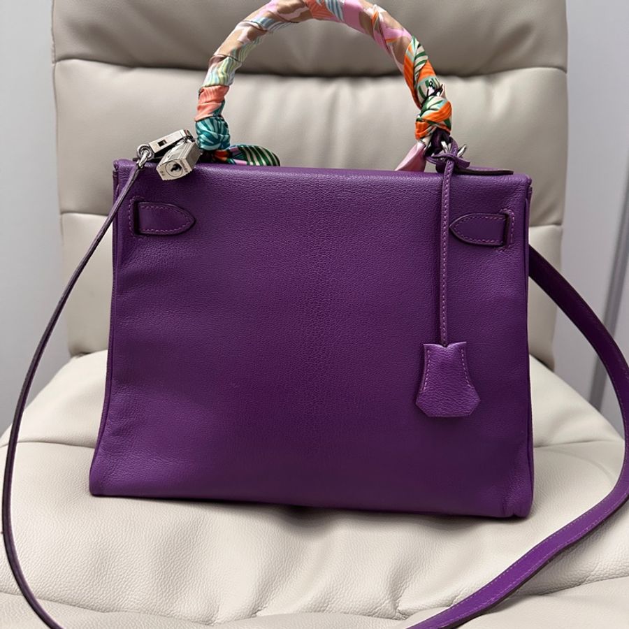 Hermes Kelly 28 正方形H刻收藏等級!這是 老工坊時期的手縫風格-16
