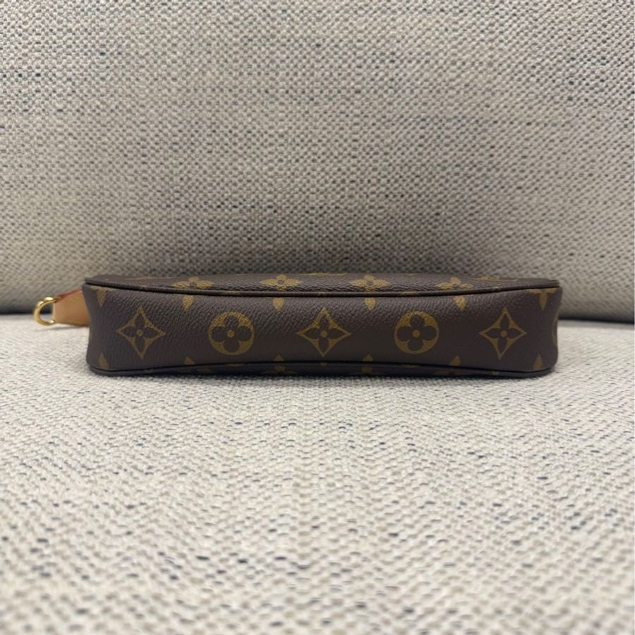 LOUIS VIUTTON 路易威登 麻將包Pochette Accessoires 塗層帆布 金扣 女款 斜背包 手提包 單肩包-2