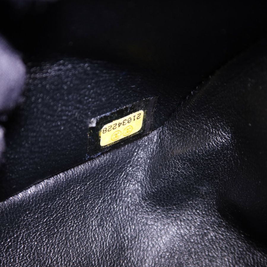 CHANEL 羊皮皮革Classic Jumbo金扣鏈帶手挽肩背兩用袋-8