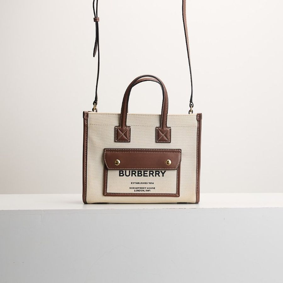 二手Burberry freya mini pocket 托特包-0