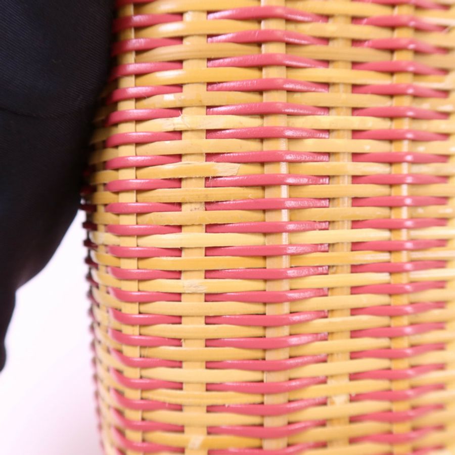 CHANEL 牛皮皮革Wicker Vanity銀扣鏈帶手挽肩背兩用袋-18