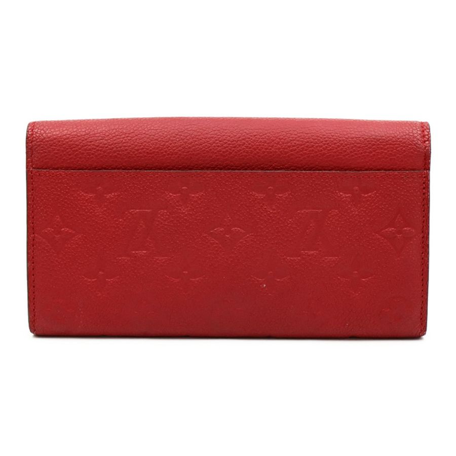 LOUIS VUITTON Monogram Empreinte Sarah Wallet金扣長錢包-1