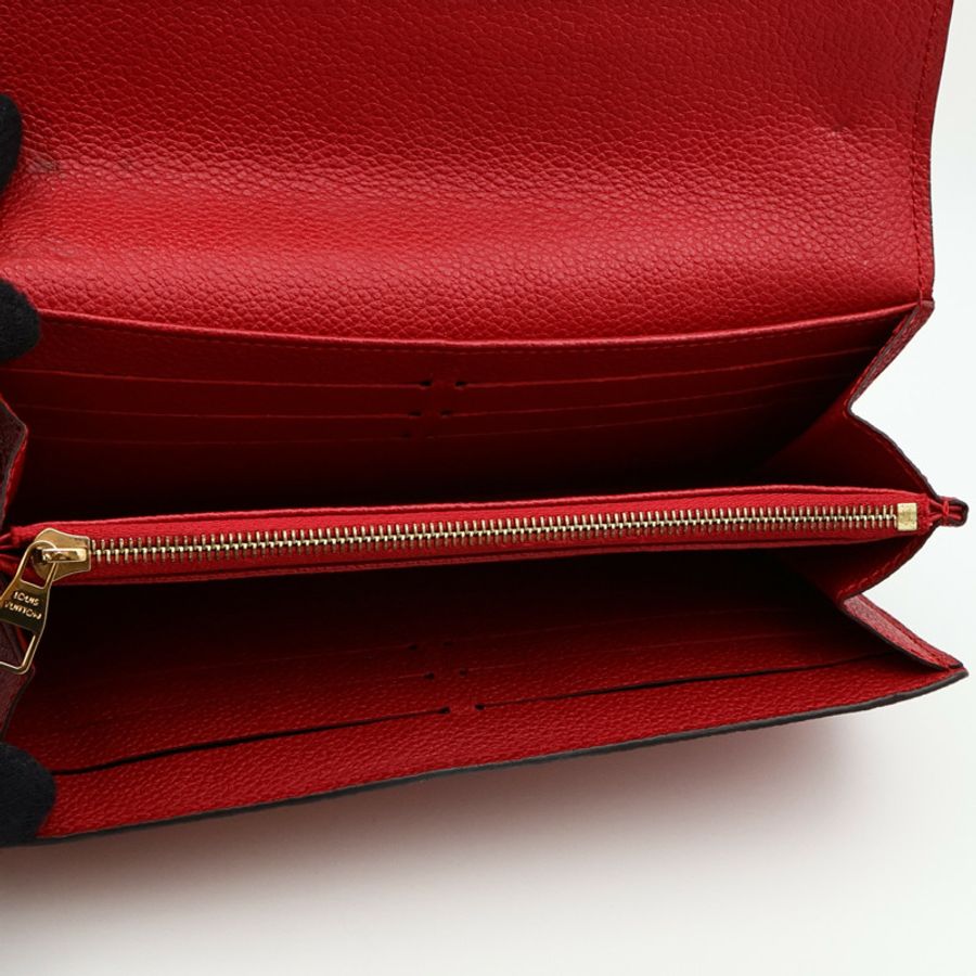 LOUIS VUITTON Monogram Empreinte Sarah Wallet金扣長錢包-4
