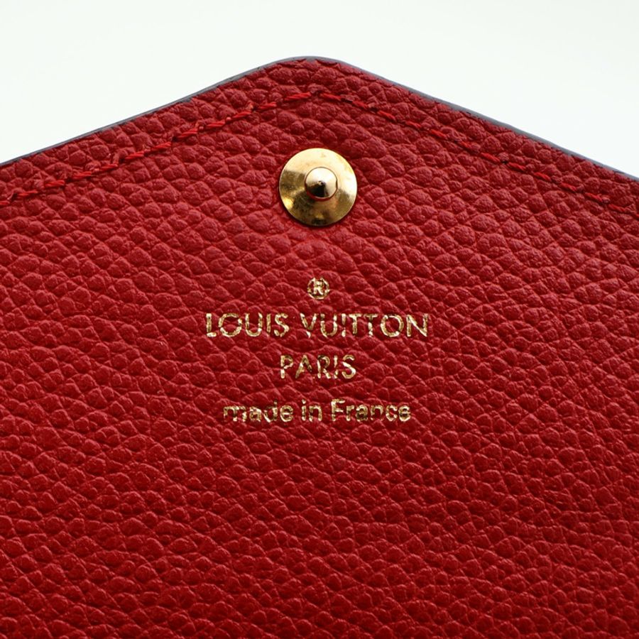 LOUIS VUITTON Monogram Empreinte Sarah Wallet金扣長錢包-5