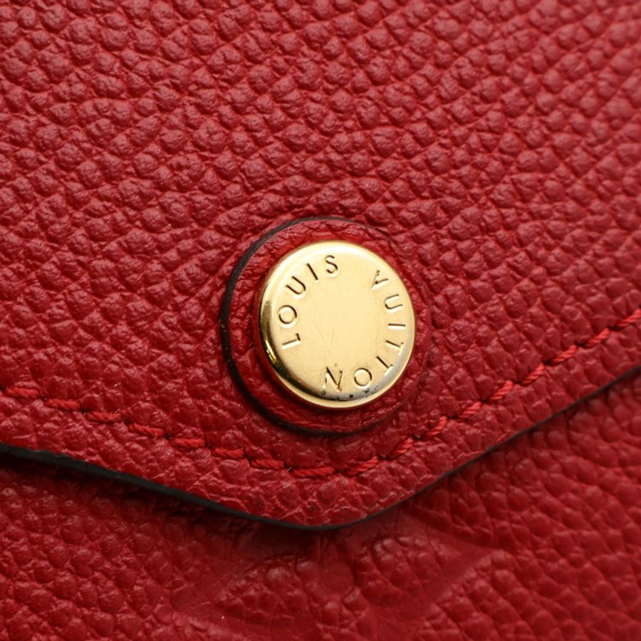 LOUIS VUITTON Monogram Empreinte Sarah Wallet金扣長錢包-12