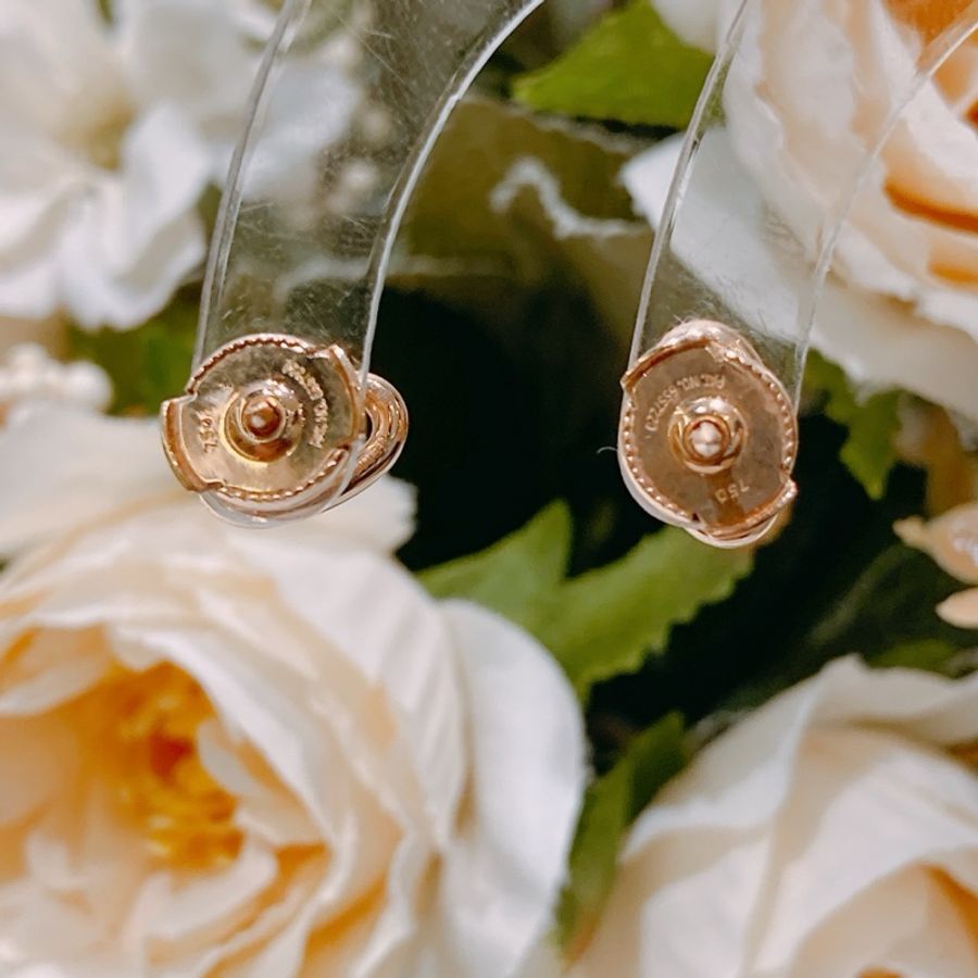 TW4652 HERMES 愛馬仕小號豬鼻系列18K玫瑰金耳環CHAINE D'ANCRE EARRINGS 18K ROSE GOLD-11