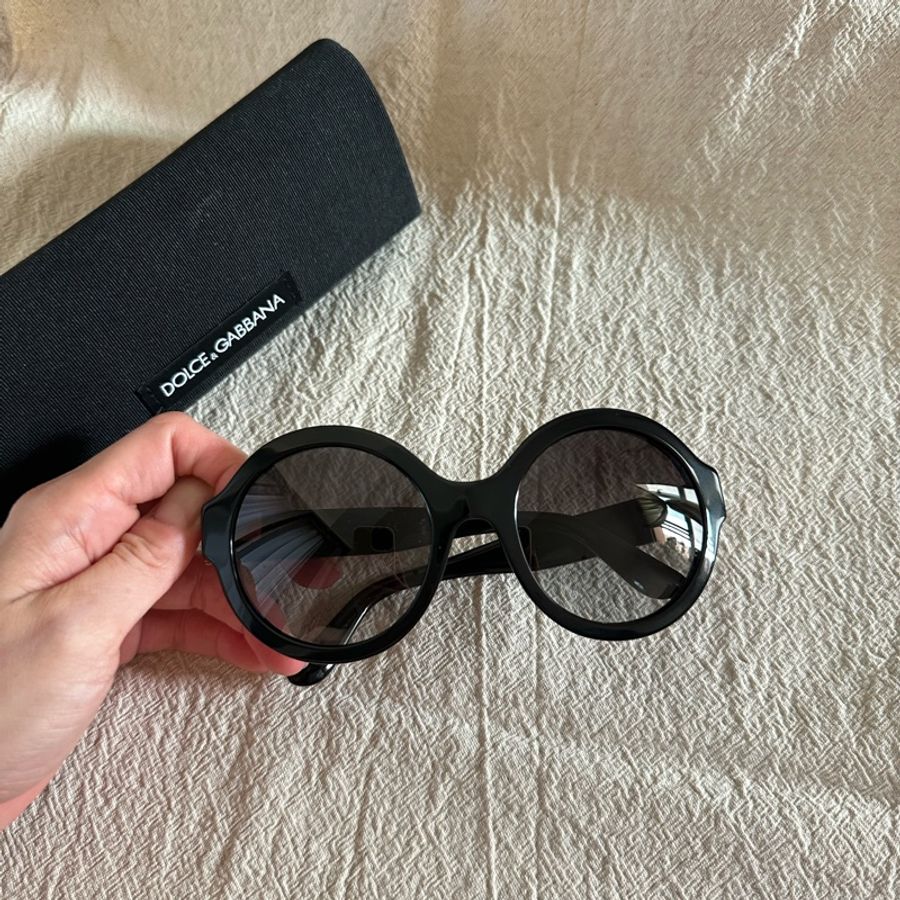 原價8千多｜義大利製｜D&G 太陽眼鏡/ Dolce & Gabbana  DG 4331 501/8G Black, Size 53-21-140｜墨鏡-0