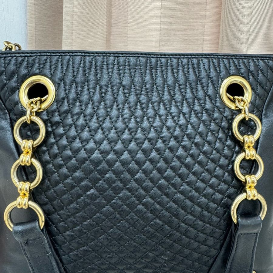 Bally「特價出清」 中古 羊皮 鏈條包 vintage 肩背包 大容量 中古-12