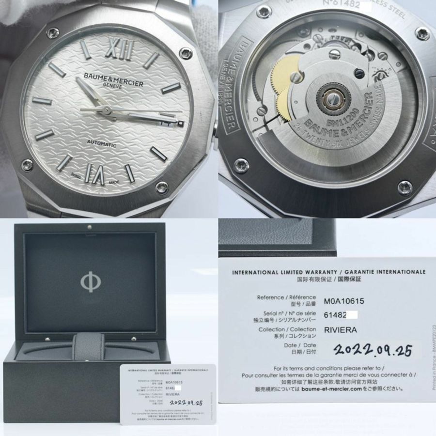 Baume & Mercier Riviera 10615 M0A10615 女士不鏽鋼腕錶 40237-8