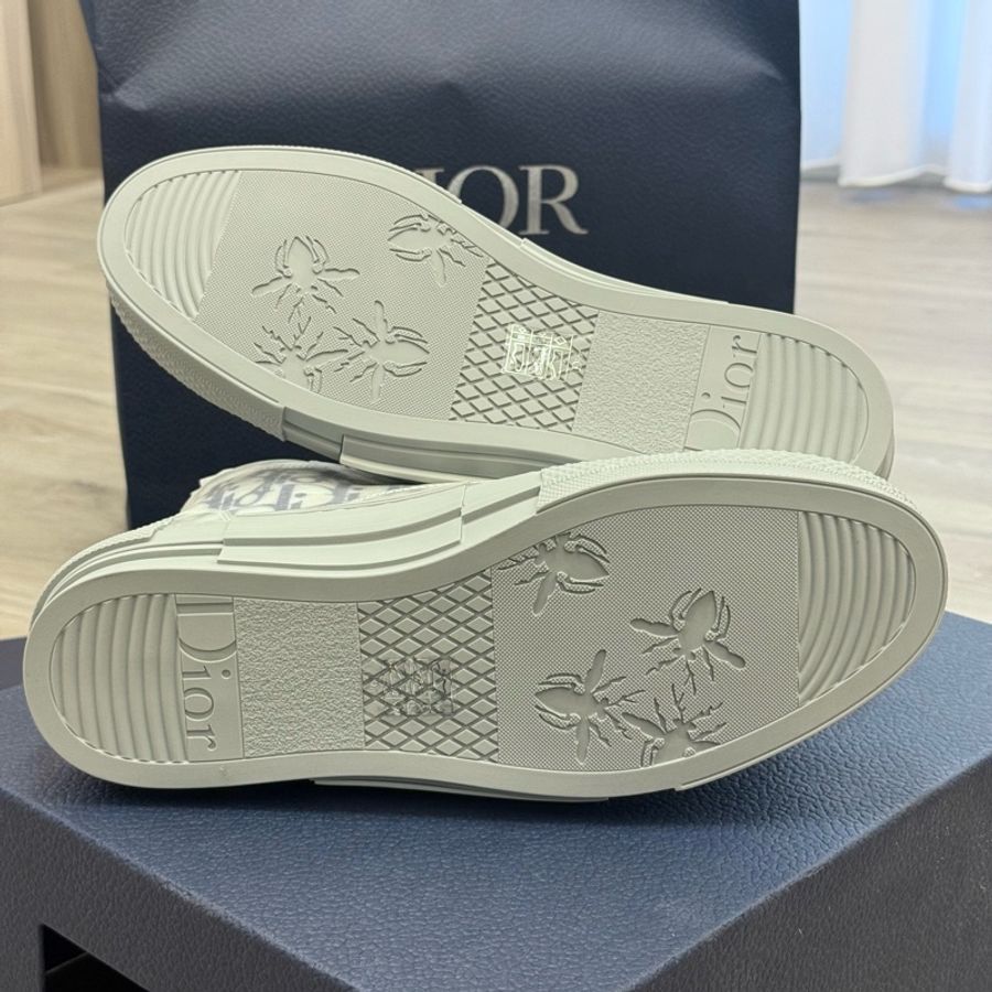 Dior B23高筒透明Oblique緹花休閒鞋-3