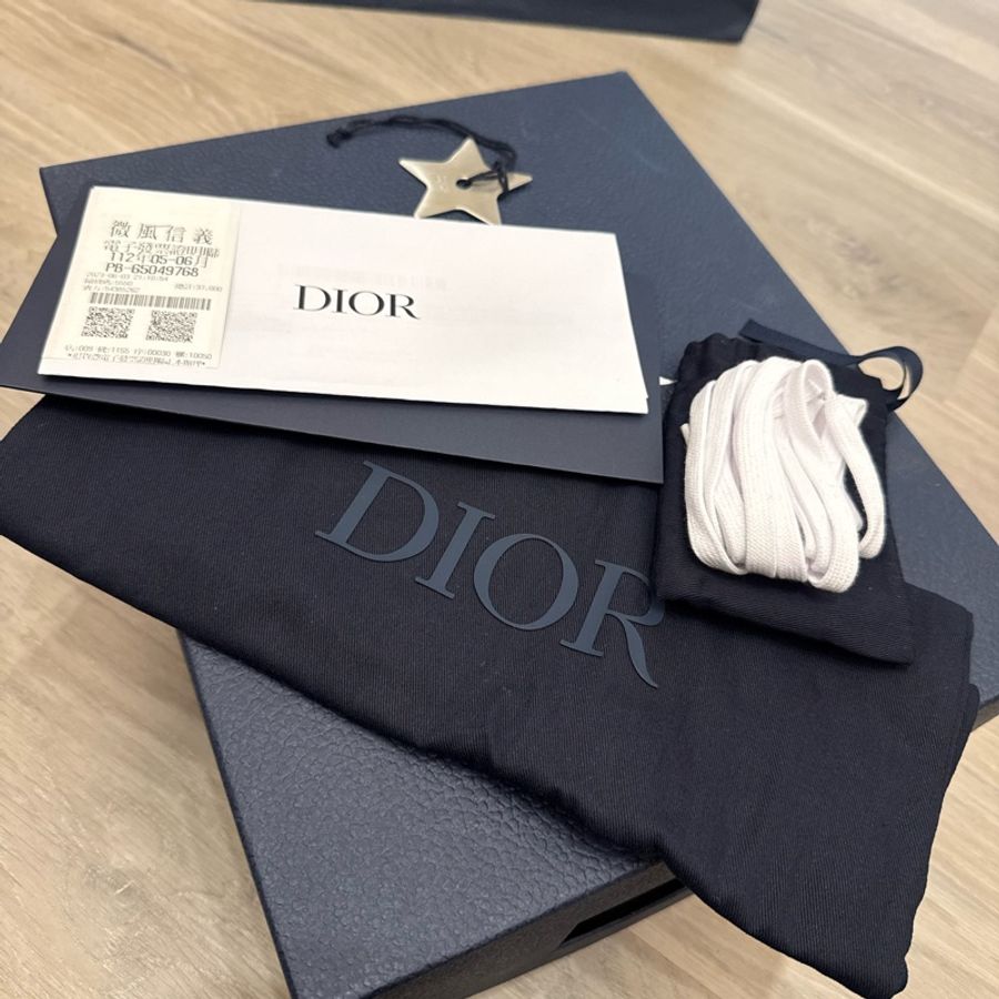 Dior B23高筒透明Oblique緹花休閒鞋-6
