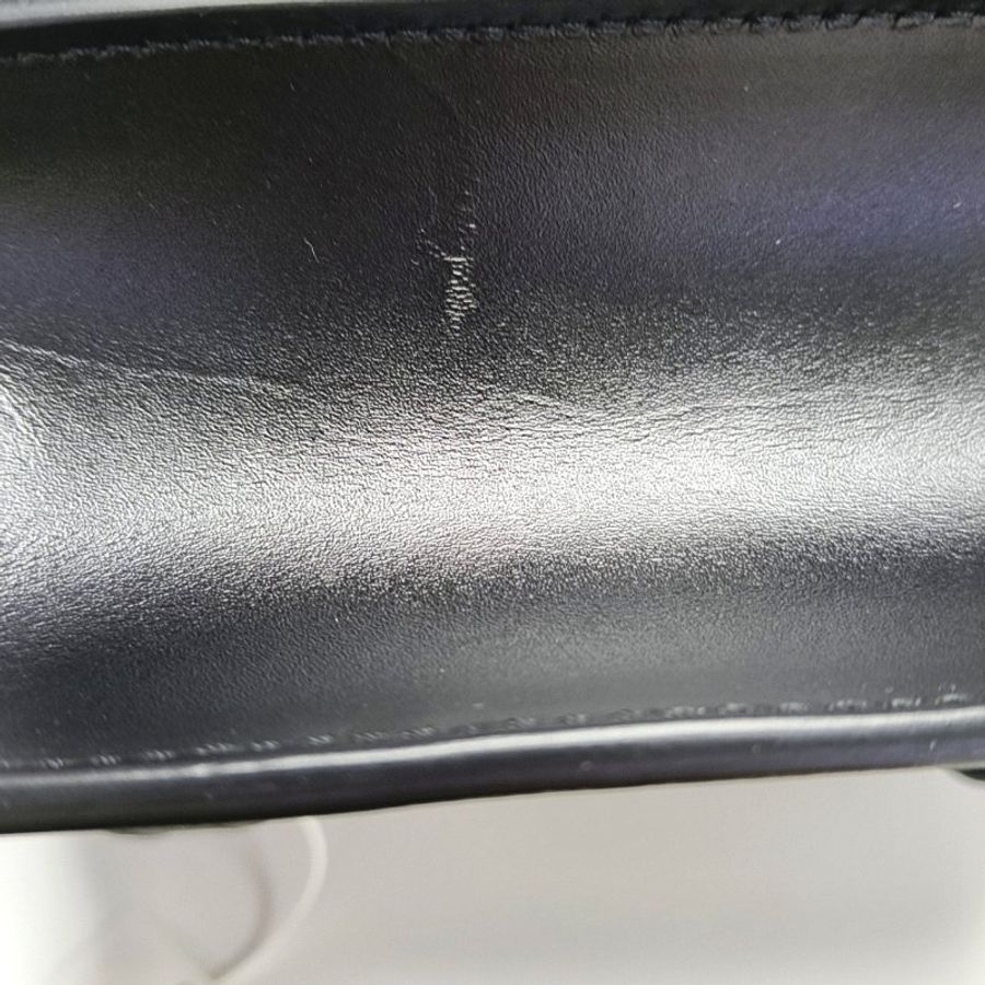 BURBERRYTB迷你黑色牛皮腰包腰包/胸包金色五金可拆卸肩帶-14
