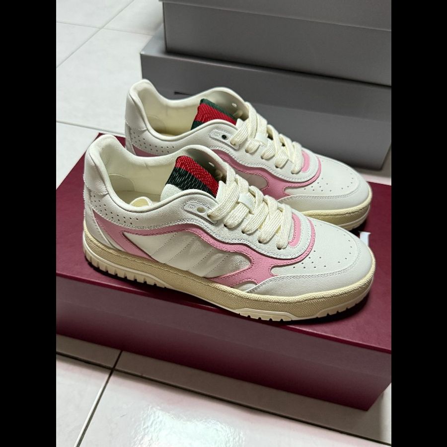 [全新] Gucci 古馳 經典板鞋 粉色 36-0