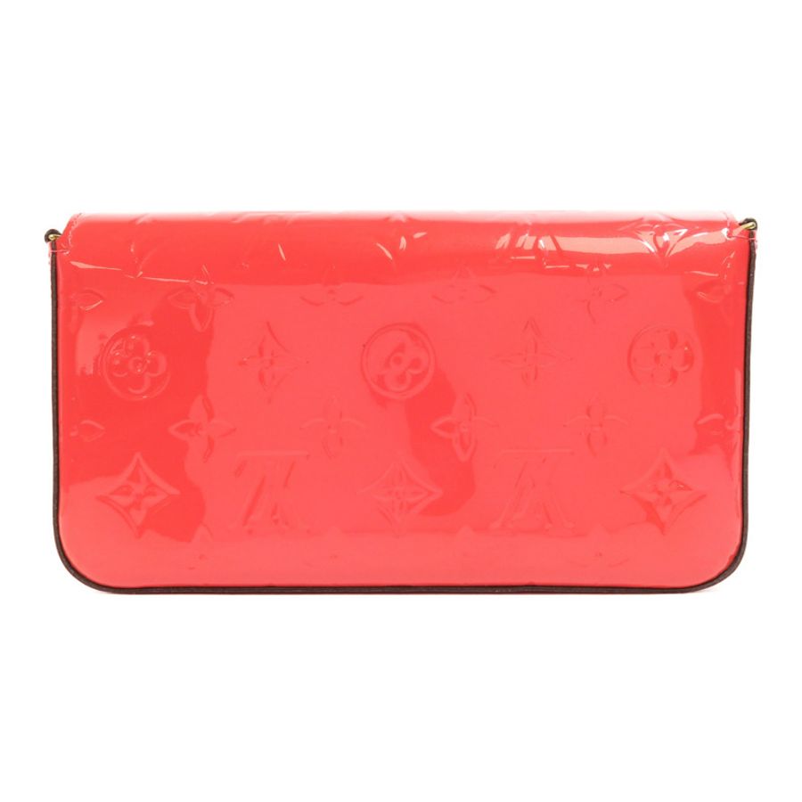 LOUIS VUITTON Monogram Vernis Pochette金扣鏈帶肩背袋-1