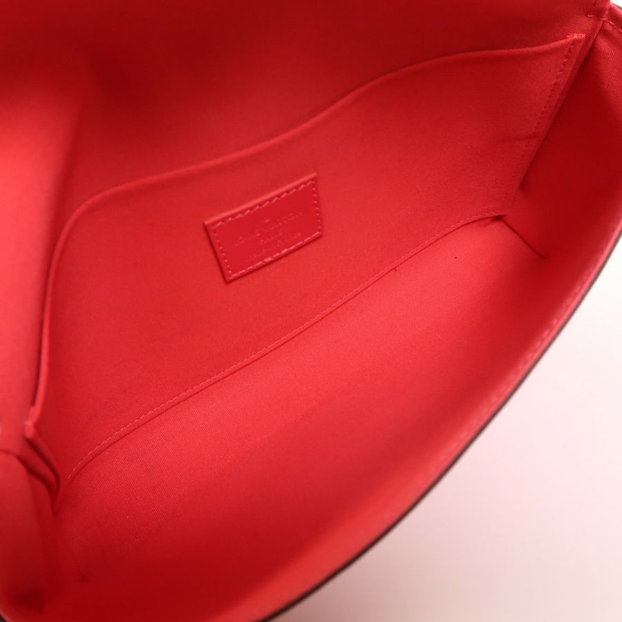 LOUIS VUITTON Monogram Vernis Pochette金扣鏈帶肩背袋-4