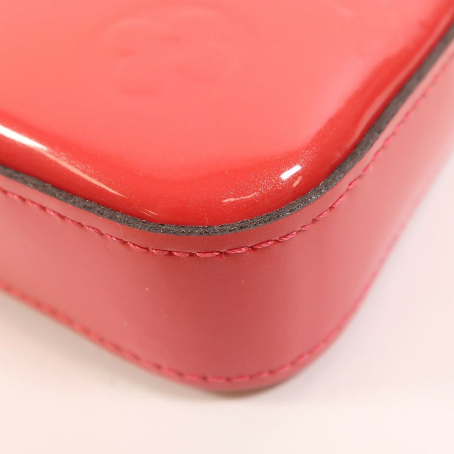 LOUIS VUITTON Monogram Vernis Pochette金扣鏈帶肩背袋-10