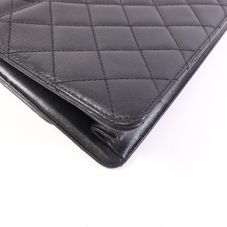 CHANEL 牛皮皮革Chain Shoulder Bag金扣鏈帶肩背袋-13