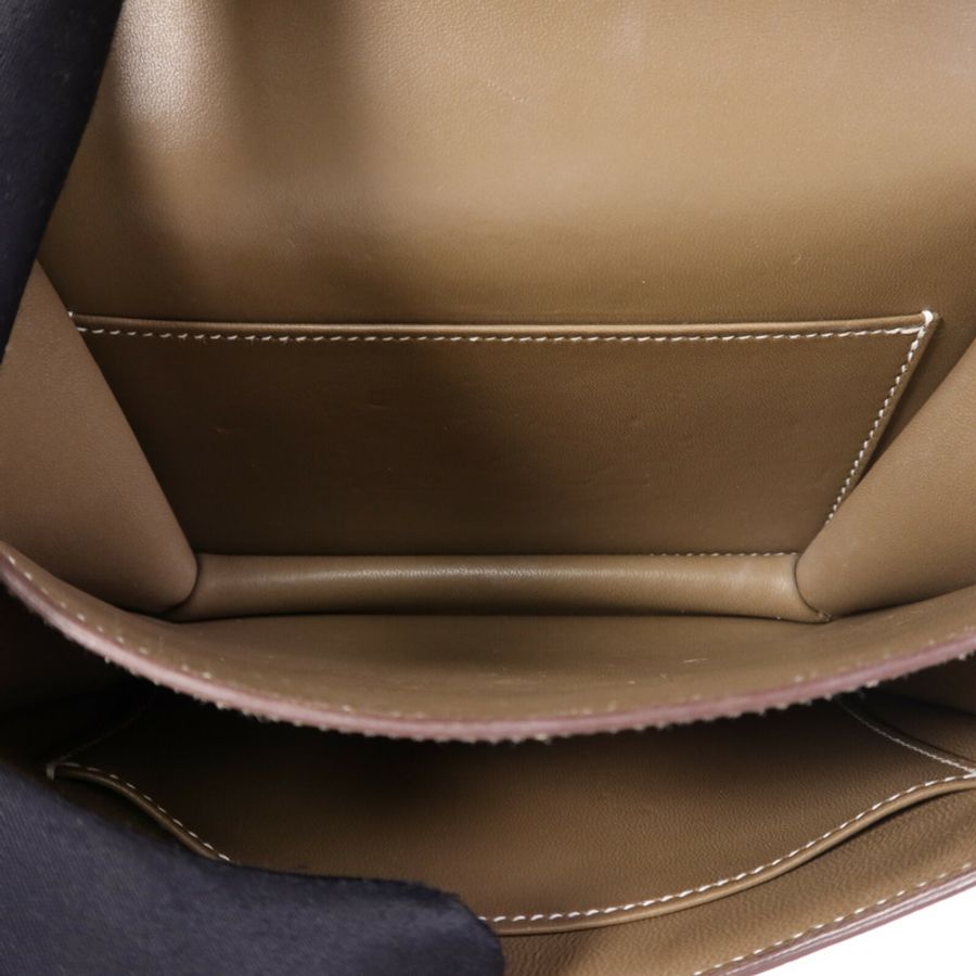 HERMES Epsom皮革Constance Mini金扣手挽肩背兩用袋Etoupe-4