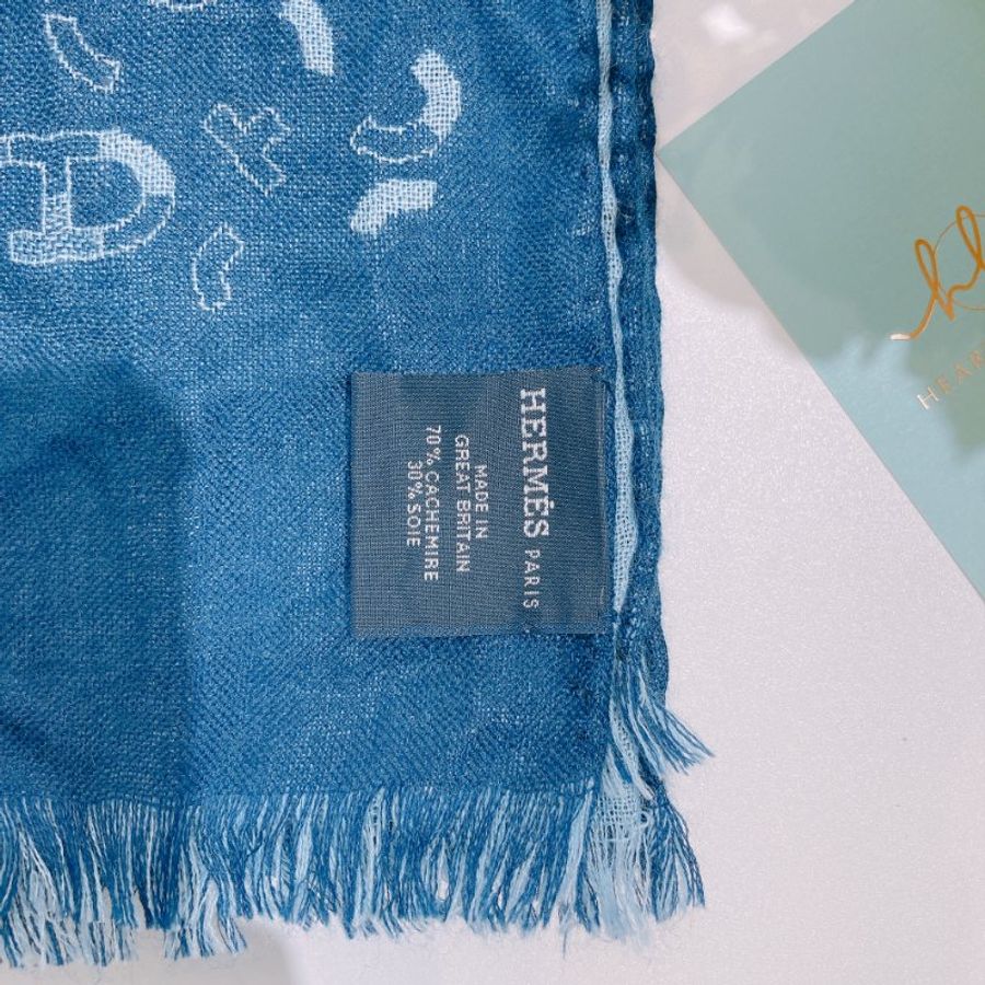 TW4657 Hermes 愛馬仕圍巾Maillons En Kit Scarf 63 x 180cm Cashmere x Silk-2