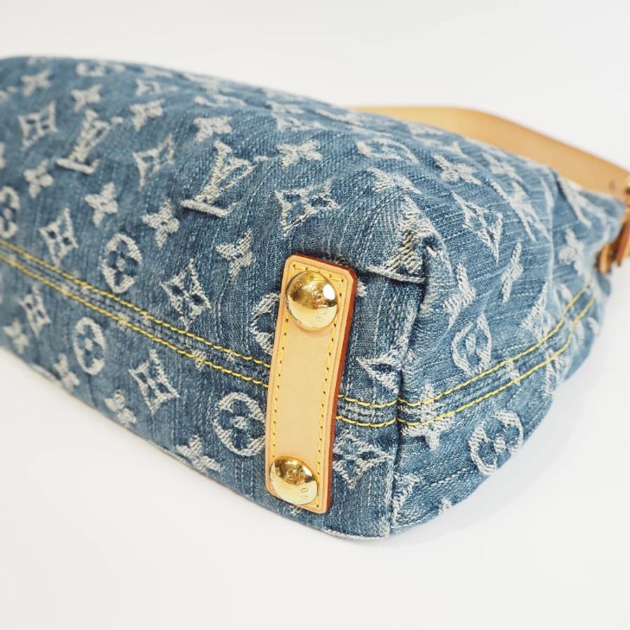LOUIS VUITTON Baggy 單寧 單肩包-5