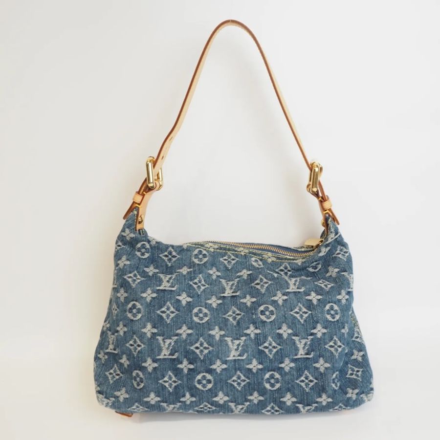 LOUIS VUITTON Baggy 單寧 單肩包-9