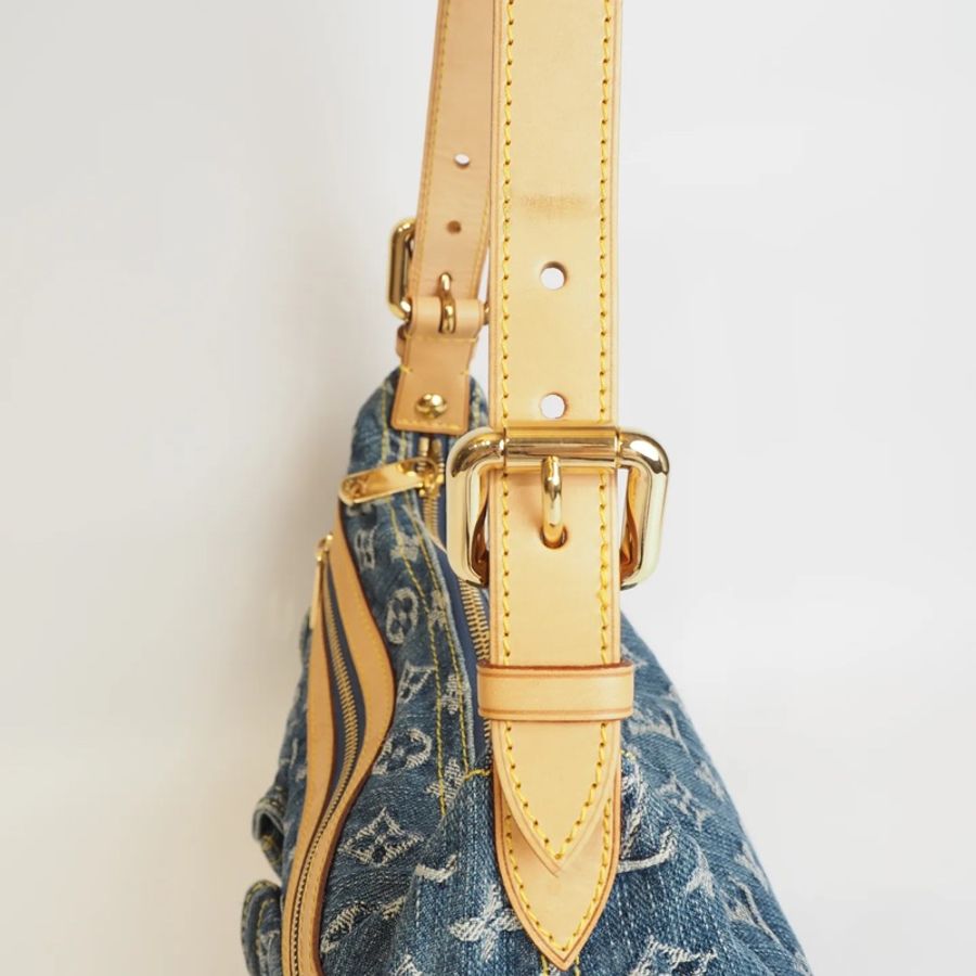 LOUIS VUITTON Baggy 單寧 單肩包-11