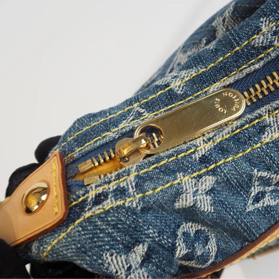 LOUIS VUITTON Baggy 單寧 單肩包-36