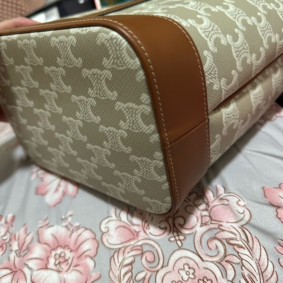 Celine水桶包小號白色(已售出)-11