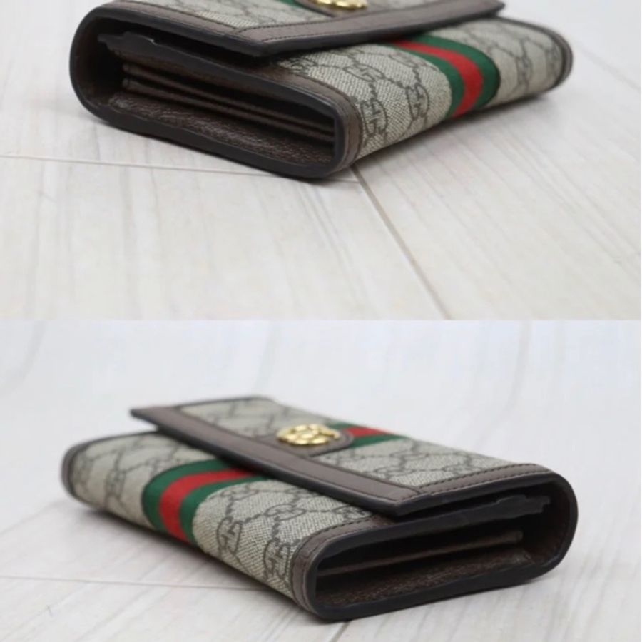 「JL精品代購」 98新 Gucci 翻蓋長夾-5