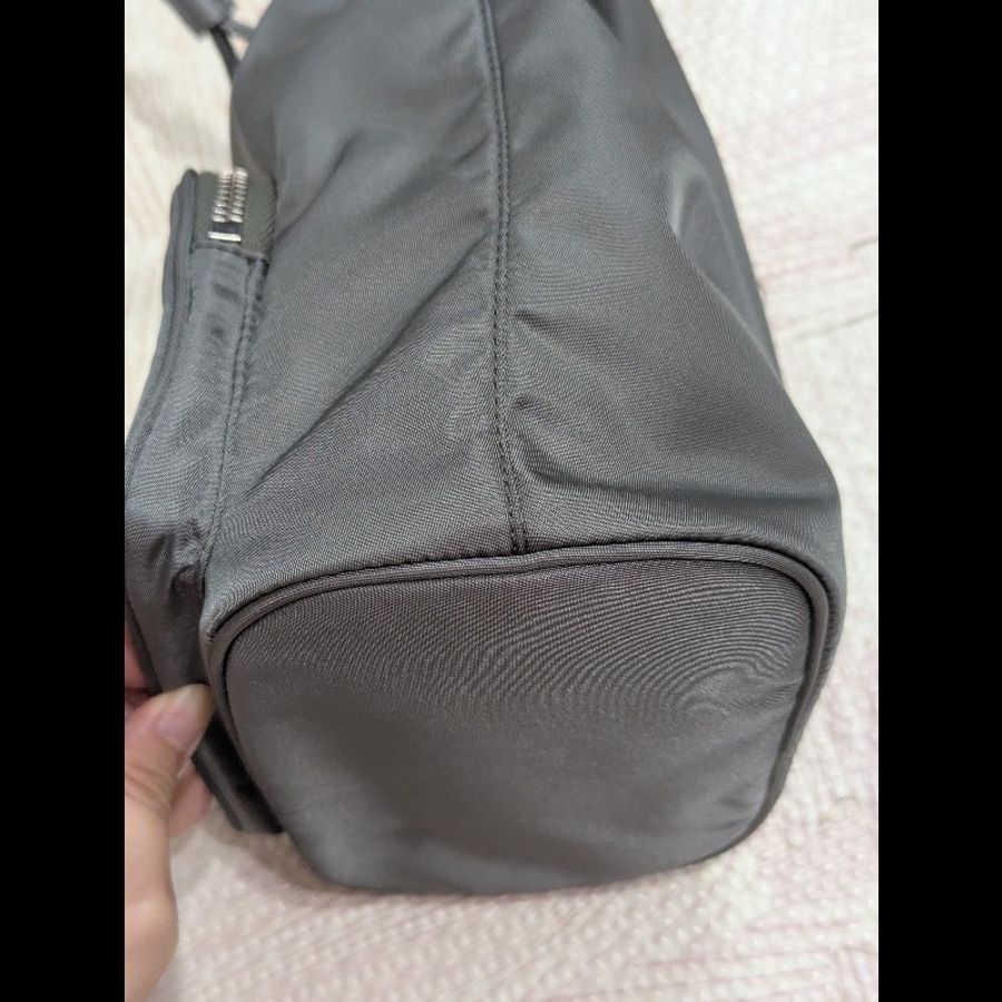Prada 尼龍 水桶包 灰色 Duet Re-Nylon bucket bag-5