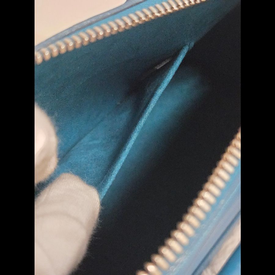 LV Louis Vuitton 路易威登 Alma BB Epi 牛皮水波紋 孔雀藍(綠)色 貝殼包 手提包肩背包斜背包-21
