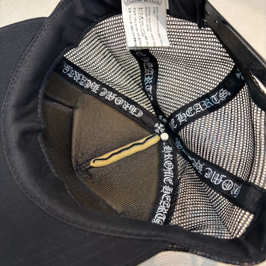 Chromehearts CH 克羅心 經典黑布網帽 卡車司機帽 onesize-2