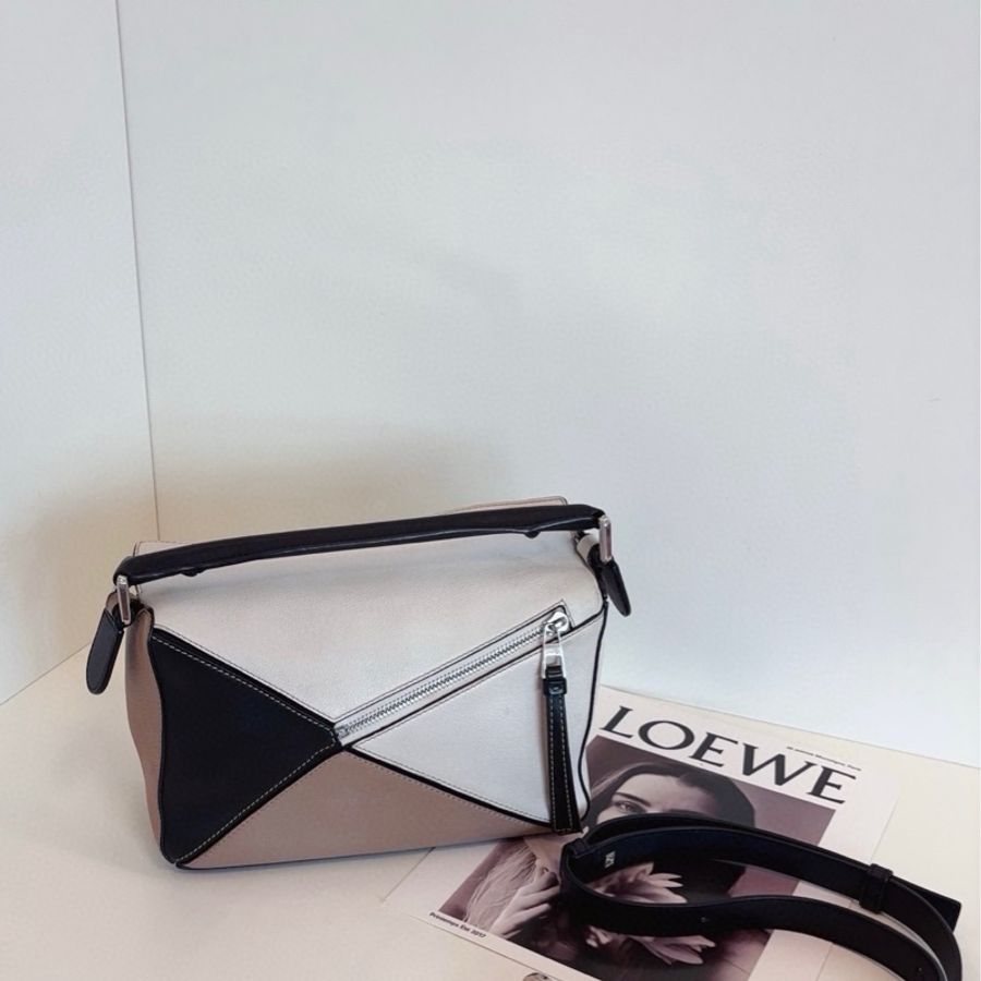 Loewe羅意威 三拼色Puzzle百變幾何包 小號-4