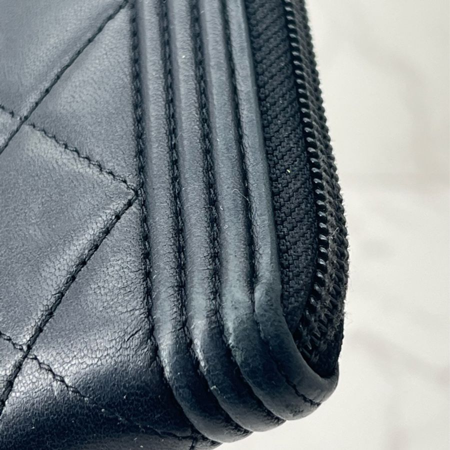 💗香緹國際精品💗 697 Chanel leboy 羊皮 長夾 保卡款-2