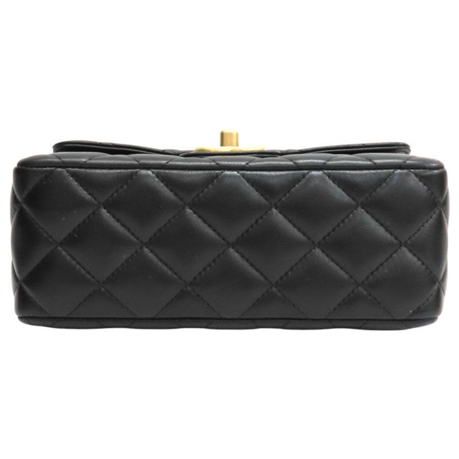 黑色 菱格紋 羊皮 23C 金幣 鍊帶 肩背包 AS3737【CHANEL 香奈兒】 AS3737-3